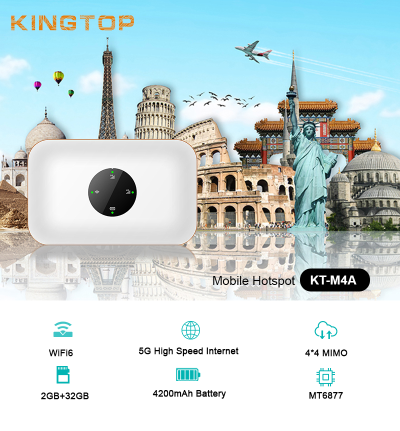 Kingtop KT-M4A 모바일 Mifi - 궁극의 연결 동반자