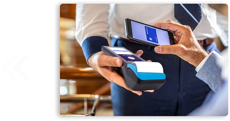 Portable handheld POS terminal with printer